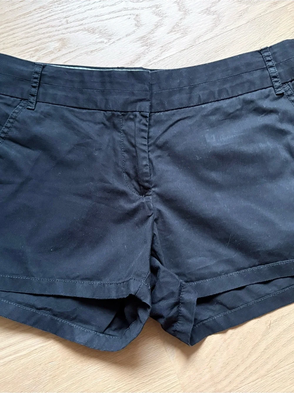 J crew Black chinos Shorts sz 4